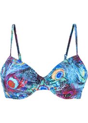 Купальный бюстгальтер на косточках, чашка B (яркий рисунок) Bonprix