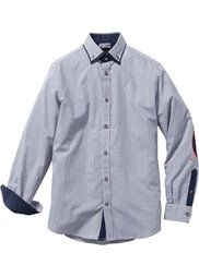 Деловая рубашка Regular Fit (черный/белый в клетку) Bonprix