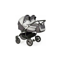 Коляска 2 в 1 для двойни Charlotte Duo, Indigo, графитовый/серый