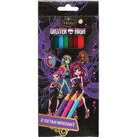 Карандаши цветные, 12 цв., Monster High Centrum
