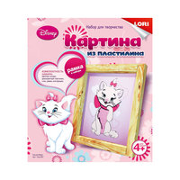 Картина из пластилина "Кошка Мари" Lori