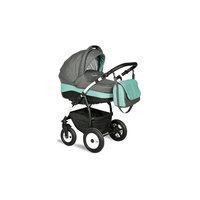 Коляска 2 в 1 Camila, Indigo, графит/бирюзовый