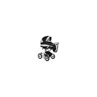 Коляска 2 в 1 Blues PC Indigo, черный/белый