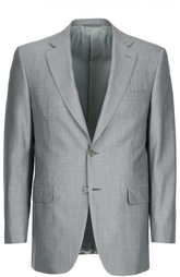 Шерстяной костюм с пиджаком на двух пуговицах Canali