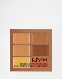 Палитра теней NYX 3c - Conceal Correct Contour - Средний