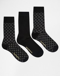 3 пары носков Savile Row - Черный