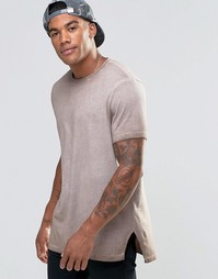 Удлиненная футболка ASOS - Зеленый