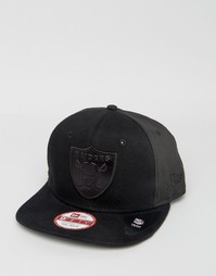 Бейсболка с тиснением New Era 9Fifty LA Raiders - Черный