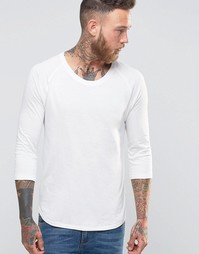 Белая футболка с рукавами 3/4 Nudie Jeans - Желтоватый