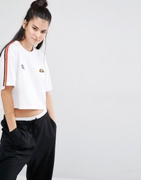 Укороченная футболка в стиле ретро Ellesse - Белый