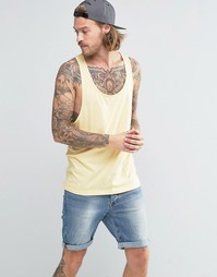 Желтая майка-борцовка ASOS - Желтый