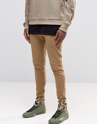 Песочные супероблегающие джоггеры ASOS - Ermine