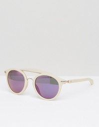 Круглые солнцезащитные очки с планкой над переносицей Calvin Klein Jea