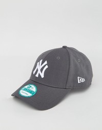 Шерстяная кепка New Era 9Forty - Серый