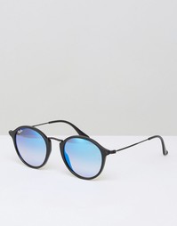 Круглые солнцезащитные очки-авиаторы с зеркальными стеклами Ray-Ban 0R