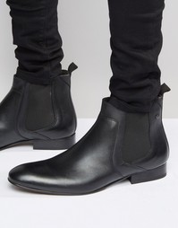 Кожаные ботинки челси ASOS - Черный Base London
