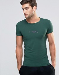 Эластичная футболка Emporio Armani - Зеленый