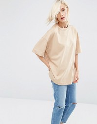 Oversize-топ прямого кроя ASOS - Коричневый