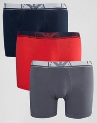 3 удлиненных боксеров‑брифов Emporio Armani - Мульти