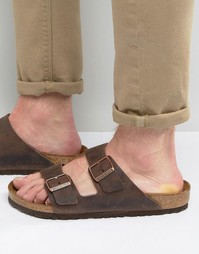 Кожаные сандалии Birkenstocks Arizona - Коричневый