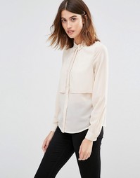 Двухслойная рубашка с длинными рукавами Vero Moda - Plain ivory