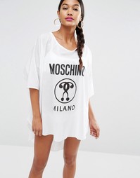 Пляжная футболка с логотипом Moschino - Белый 1