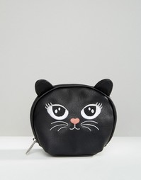 Косметичка с изображением кошки ASOS - Черный