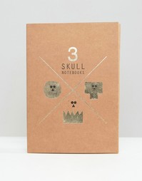 Skulls Notebook Set In 3 Pack - Мульти Gifts