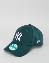 Шерстяная кепка New Era 9Forty - Зеленый