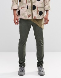 Зеленые суперзауженные чиносы ASOS - Rosin