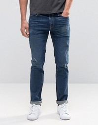 Темные джинсы скинни Hollister - Темный синий