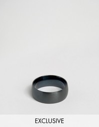 Черное матовое кольцо Reclaimed Vintage - Черный