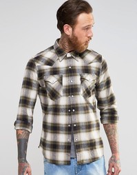 Ковбойская зеленая рубашка в клетку из хлопка с начесом Levis Barstow Levis®