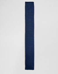 Трикотажный галстук ASOS - Темно-синий