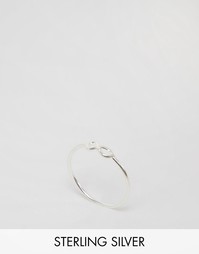 Серебряное кольцо с символом бесконечности Reclaimed Vintage