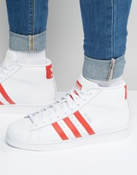 Белые кроссовки adidas Originals Pro Model S75928 - Белый