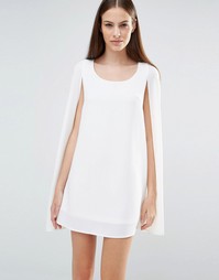 Цельнокройное платье-накидка Lavish Alice - Белый