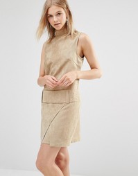 Платье мини из искусственной замши с заниженной талией Shades of Grey