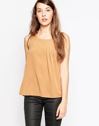 Майка с драпировкой Vero Moda - Табачно-коричневый