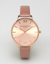 Розово-золотистые часы с большим циферблатом Olivia Burton OB15BD78