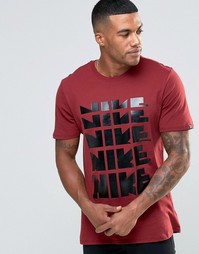 Красная футболка с принтом Nike 807936-677 - Красный