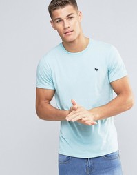 Зеленая эластичная футболка Abercrombie &amp; Fitch - Cc320 ocean wave