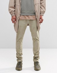 Светло-песочные зауженные чиносы ASOS - Chinchilla