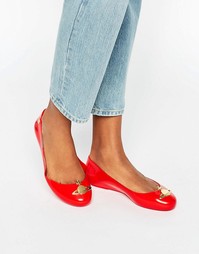 Красные туфли на плоской подошве Vivienne Westwood for Melissa Space L