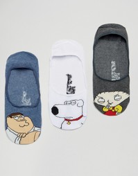 3 пары низких носков ASOS - Мульти