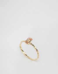 Кольцо ограниченной серии в винтажном стиле с камнем - Золотой Asos