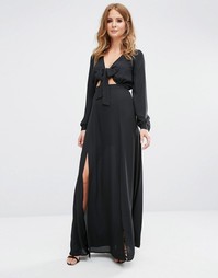 Платье макси с завязками спереди Millie Mackintosh - Черный