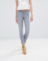 Зауженные джинсы Pepe Jeans Lola 28 - Серый с плотностью 10 унций