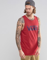 Красная майка с логотипом Vans V00Y8VJ2M - Красный