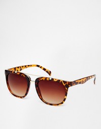 Винтажные солнцезащитные очки в черепаховой оправе Jeepers Peepers